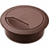 Hafele Plastic Cable Grommet, Two-Piece, Round with Spring Closure, Plastic, with spring loaded, swivelling section in cover, for workplace organization, Brown, Diameter:60 mm, Item# 429.99.128, 42999128, 429-99-128