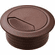 Hafele Plastic Cable Grommet, Two-Piece, Round with Spring Closure, Plastic, with spring loaded, swivelling section in cover, for workplace organization, Brown, Diameter:50 mm, Item# 429.99.137, 42999137, 429-99-137
