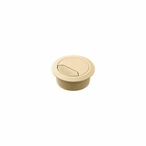 Hafele Plastic Cable Grommet, Two-Piece, Round with Spring Closure, Plastic, with spring loaded, swivelling section in cover, for workplace organization, Beige, Diameter:50 mm, Item# 429.99.431, 42999431, 429-99-431
