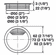 Hafele Plastic Cable Grommet, Two-Piece, Round with Spring Closure, Plastic, with spring loaded, swivelling section in cover, for workplace organization, White, Diameter:60 mm, Item# 429.99.726, 42999726, 429-99-726