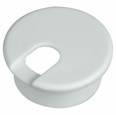 Hafele Grommet, Plastic, press-fitting, White, (1 1/2") Diameter:38mm, Item# 429.99.767, 42999767, 429-99-767