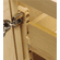 Hafele QuikTRAY™ Supports, Frameless, 1" Thickness, with 32 mm (1/4") standoff, Cream, Item# 431.01.410, 43101410, 431-01-410