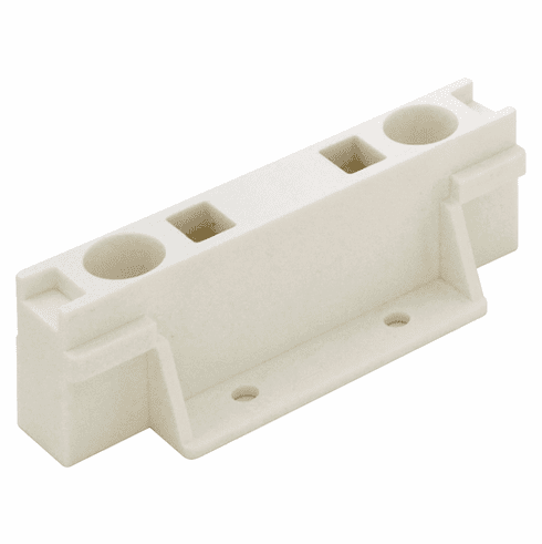 Hafele Supports, 1 1/4" x 3 3/4" with 5/16" Standoff, White, Item# 431.01.700, 43101700, 431-01-700