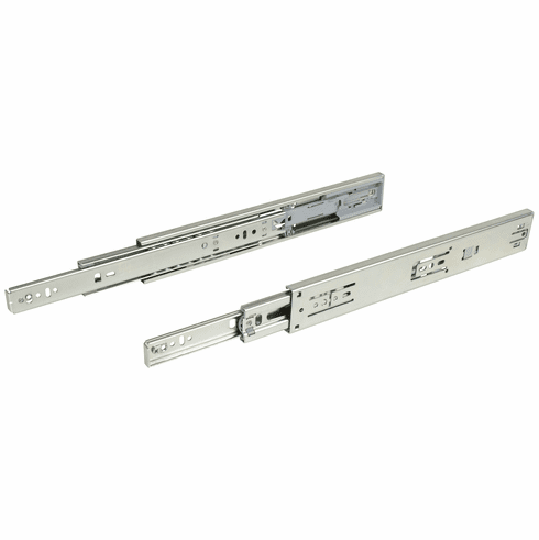 Hafele Accuride 3832EC Telescopic Easy Close Ball Bearing Drawer Slide, Full Extension, 100 lbs Weight Capacity, With self-closing and soft-closing mechanisms, Shop pack, 450 mm (18") installation length, Item# 432.23.803, 43223803, 432-23-803