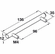Hafele Bar Handle, Steel, Capital Collection, Stainless steel look, 96 mm CTC, Item# 491.41.900, 49141900, 491-41-900