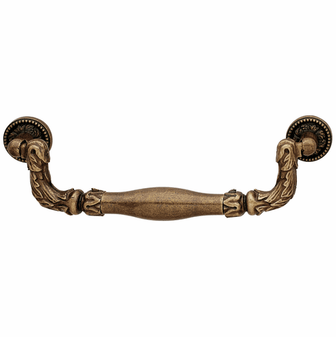 Hafele Bail Handle, Zinc, Capital Collection, Antique brass, 128 mm CTC, Item# 491.50.102, 49150102, 491-50-102