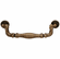 Hafele Bail Handle, Zinc, Capital Collection, Antique brass, 128 mm CTC, Item# 491.50.102, 49150102, 491-50-102