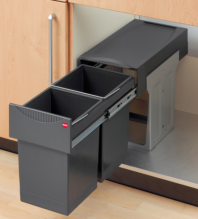 Hafele Waste Bin PullOut, Hailo Easy Cargo 30 Gray