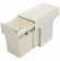 Hafele Waste Bin Pull-Out, Hailo Easy Cargo 30, Installation behind hinged doors, White, Item# 502.71.755, 50271755, 502-71-755
