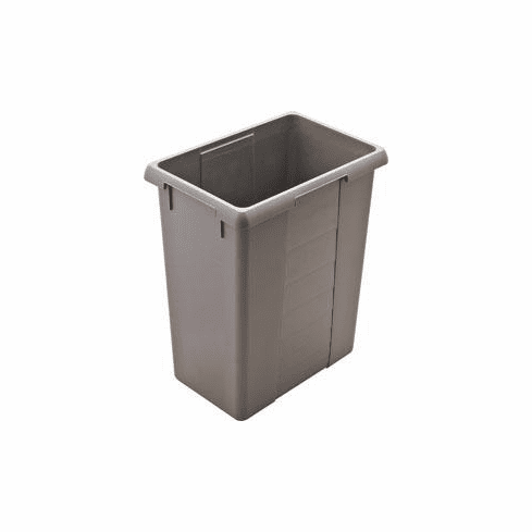 Hafele Replacement Waste Bin, for Hailo US and Easy Cargo Pull Out Units, 42 liter (44.4 qt.), light gray, Item# 502.74.900, 50274900, 502-74-900