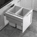 Hafele Waste Bin Pull-Out, Hailo US Cargo FF 24, (Face Frame), Dark silver gray, Item# 502.77.524, 50277524, 502-77-524