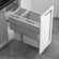 Hafele Waste Bin Pull-Out, Hailo US Cargo 15 FL (Full Access), Dark silver gray, Item# 502.77.531, 50277531, 502-77-531