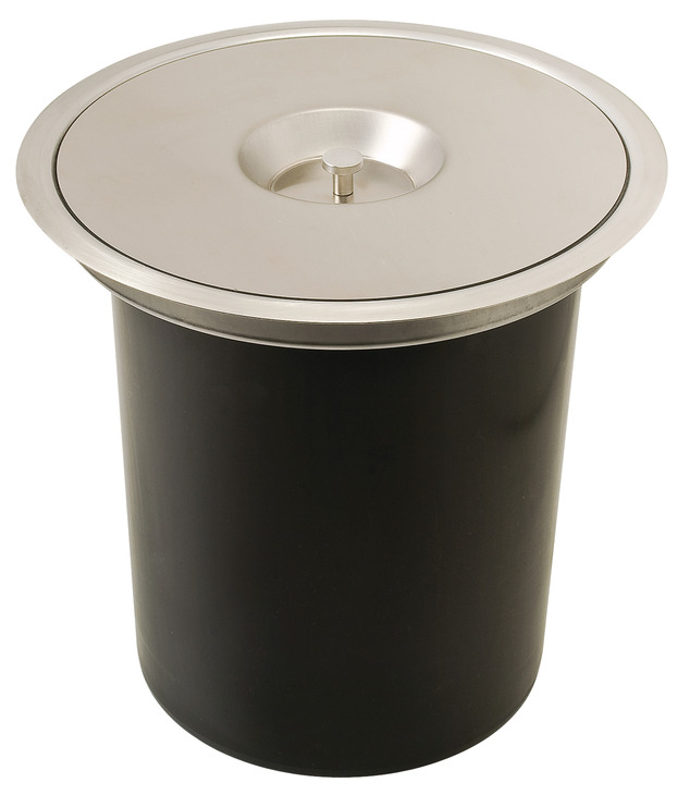 Hafele Single Waste Bin, for Flush or Surface Mounting black
