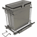 Hafele Waste Bin Pull-Out, Salice, Single, for 12" opening, model QPAM12135C, Item# 503.00.520, 50300520, 503-00-520