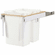 Hafele Waste Bin Pull-Out, KV Wood Frame, Side Mount, Double, Depth is 23 3/16", White, 381 mm (15"), Item# 503.11.756, 50311756, 503-11-756