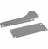 Hafele Optional Door Mount Bracket Kit, for KV Pull-Out Units, Frosted nickel, Item# 503.11.990, 50311990, 503-11-990