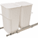 Hafele Waste Bin Pull-Out, KV Bottom Mount, Double, Ball Bearing Precision Slide with Overtravel, (W x H x D) 364 x 478 x 573 mm, capacity: 2 x 35 qt., Item# 503.12.797, 50312797, 503-12-797