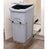 Hafele Waste Bin Pull-Out, KV Bottom Mount, Single, Ball Bearing Slide with Overtravel and Soft-Close, White, 50 qt., Item# 503.13.744, 50313744, 503-13-744