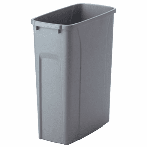 Hafele Replacement Waste Bin, for KV Pull Out Units, Frosted nickel, 20 qt., Item# 503.13.990, 50313990, 503-13-990