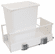 Hafele Waste Bin Pull-Out, Häfele Matrix, Single, White, Item# 503.15.729, 50315729, 503-15-729