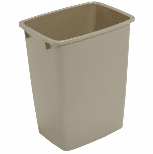 Hafele Replacement Waste Bin, for Kessebhmer Wire and Wood Framed Waste Pull-Out Units, Champagne, 52 qt bin, Item# 503.88.124, 50388124, 503-88-124