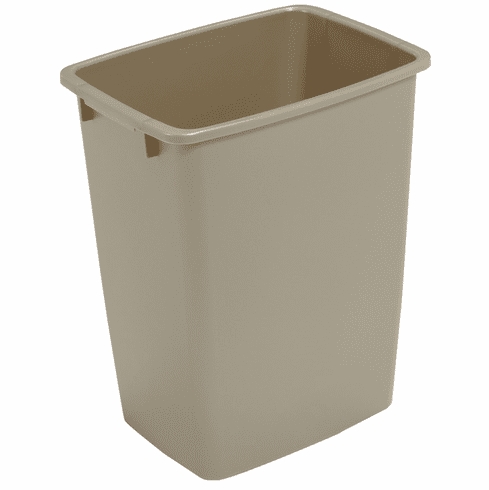 Hafele Replacement Waste Bin, for Kesseböhmer Wire and Wood Framed Waste Pull-Out Units, Champagne, 28 qt bin, Item# 503.88.125, 50388125, 503-88-125