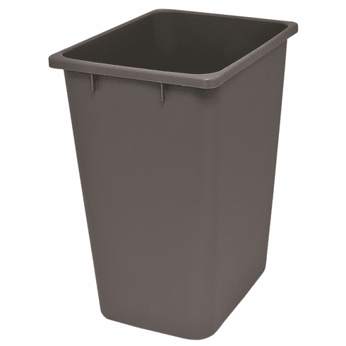 Hafele Replacement Waste Bin, for Kessebhmer Wire and Wood Framed Waste Pull-Out Units, Gray, 52 qt bin, Item# 503.88.524, 50388524, 503-88-524