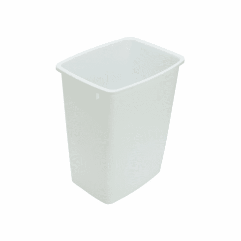 Hafele Replacement Waste Bin, for Kessebhmer Wire and Wood Framed Waste Pull-Out Units, White, 36 qt bin, Item# 503.88.721, 50388721, 503-88-721