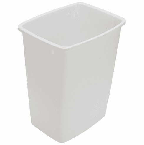 Hafele Replacement Waste Bin, for Kesseböhmer Wire and Wood Framed Waste Pull-Out Units, White, 52 qt bin, Item# 503.88.724, 50388724, 503-88-724