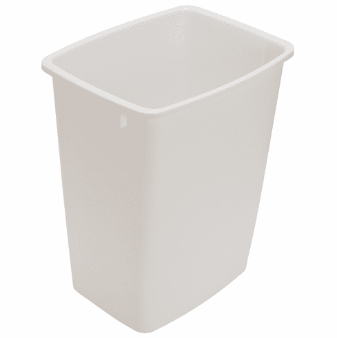 Hafele Replacement Waste Bin, for Kesseböhmer Wire and Wood Framed Waste Pull-Out Units, White, 28 qt bin, Item# 503.88.725, 50388725, 503-88-725
