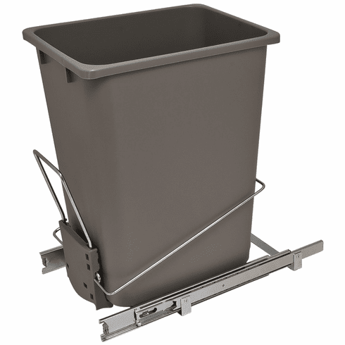 Hafele Wire Waste Bin System, Single, Soft close ball bearing slides, Item# 503.88.970, 50388970, 503-88-970