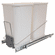 Hafele Wire Waste System, Bottom Mount Frame with Double Waste Bins, Soft close ball bearing slides, Item# 503.88.972, 50388972, 503-88-972
