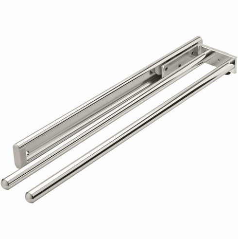 Hafele Towel Rack Pull-Out, 2 Bar, Extendable, Polished chrome, Item# 510.54.221, 51054221, 510-54-221