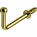 Hafele Ball Point Hook, Fits into 4 mm Holes, Brass-plated; 1 1/2" projection, Item# 510.86.801, 51086801, 510-86-801