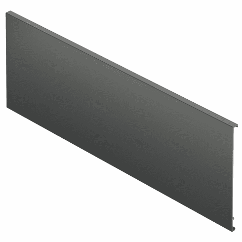 Hafele Front Panel, For internal pull out, With drawer side height 92 or 115 mm and side railing, Metallic anthracite, Item# 513.70.329, 51370329, 513-70-329