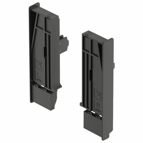 Hafele Panel Brackets, for Internal Drawers, For drawer side height 92 mm, Metallic anthracite, Item# 513.70.392, 51370392, 513-70-392