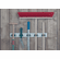 Hafele Broomstick holder, 3, 4 or 5-way, clamps fixed, dimensions (W x D x H): 330 x 58 x 60 mm, 3 clamps, Item# 520.10.741, 52010741, 520-10-741