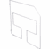 Hafele Tray Divider, 18" Height, white, Item# 520.18.702, 52018702, 520-18-702