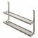 Hafele Spice Rack, Backsplash Railing System, 2 tiers, stainless steel effect, Item# 521.61.625, 52161625, 521-61-625