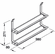 Hafele Spice Rack, Backsplash Railing System, 2 tiers, stainless steel effect, Item# 521.61.625, 52161625, 521-61-625