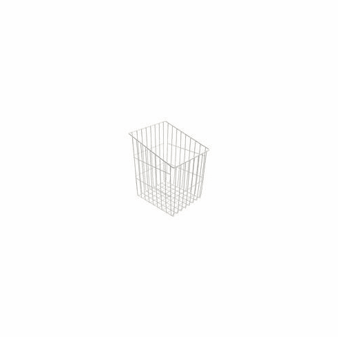 Hafele Wire Laundry Hamper, Slanted Hook-On, White, 12 1/2" width, Item# 540.09.755, 54009755, 540-09-755
