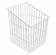 Hafele Wire Laundry Hamper, Slanted Hook-On, White, 12 1/2" width, Item# 540.09.755, 54009755, 540-09-755