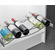 Hafele Pull-out Wine Tray, with Full Extension Slides, For interior cabinet width: (18") 457 mm; Stores 4 wine bottles; black, Item# 540.50.314, 54050314, 540-50-314