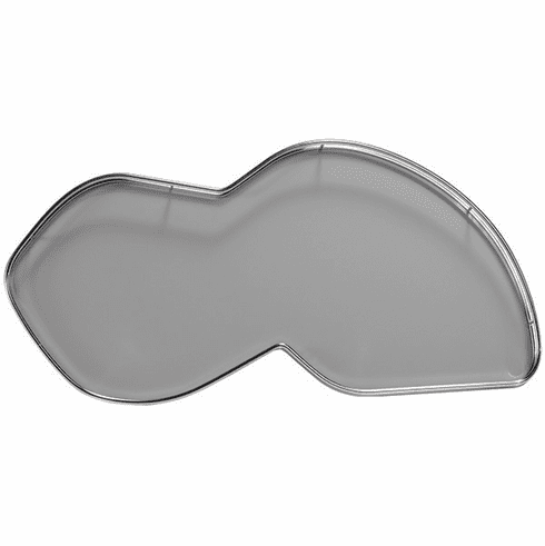 Hafele LeMans II Set, for Blind Corner Cabinets, with soft closing and self closing mechanisms, with non-slip effect, Swings right, chrome/gray, 2 x 45 shape trays, Item# 541.32.845, 54132845, 541-32-845