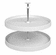 Hafele Lazy Susan Set, Full Circle, Plastic, Two-Tray, 24", white; 1 set, Item# 542.96.702, 54296702, 542-96-702