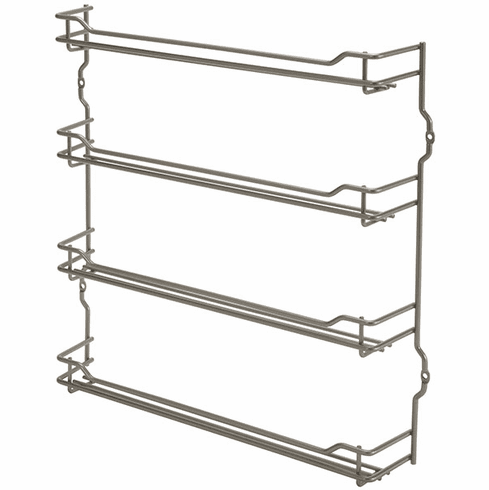 Hafele Spice Rack, Four Shelf, Steel, Champagne, W x H: 391 x 395 (15 3/8 x 15 9/16"), Item# 543.19.880, 54319880, 543-19-880