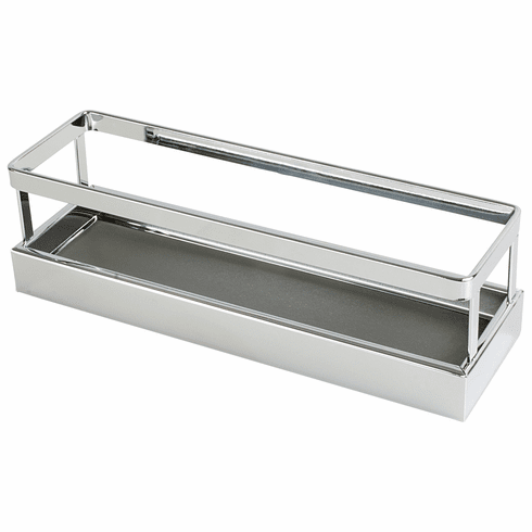 Hafele Tray Set, for Spice Rack, Chrome/anthracite, width 3", Item# 543.34.361, 54334361, 543-34-361