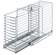 Hafele Base Pull-Out, Lockable Compartment, for screw fixing to side panel, dimensions (W x D x H): 202 x 432 x 440 mm, Item# 545.48.248, 54548248, 545-48-248