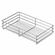 Hafele Storage Basket, for 88 lbs. Weight Capacity Pantry Pull-Out and Base Pull-Out, Chrome, width: 320 mm (12 1/2"), Item# 545.60.253, 54560253, 545-60-253
