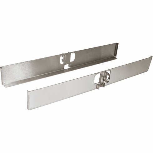 Hafele Dispensa Fineline Pantry Bracket Set, 22" wide, 304 stainless steel, brushed, Item# 545.96.012, 54596012, 545-96-012